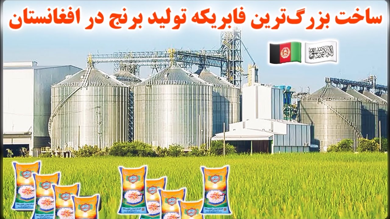 ساخت کارخانه بزرگ میلیون دالری تولید برنج در افغانستان Afghanistan rice process factory build 🇦🇫 🌾