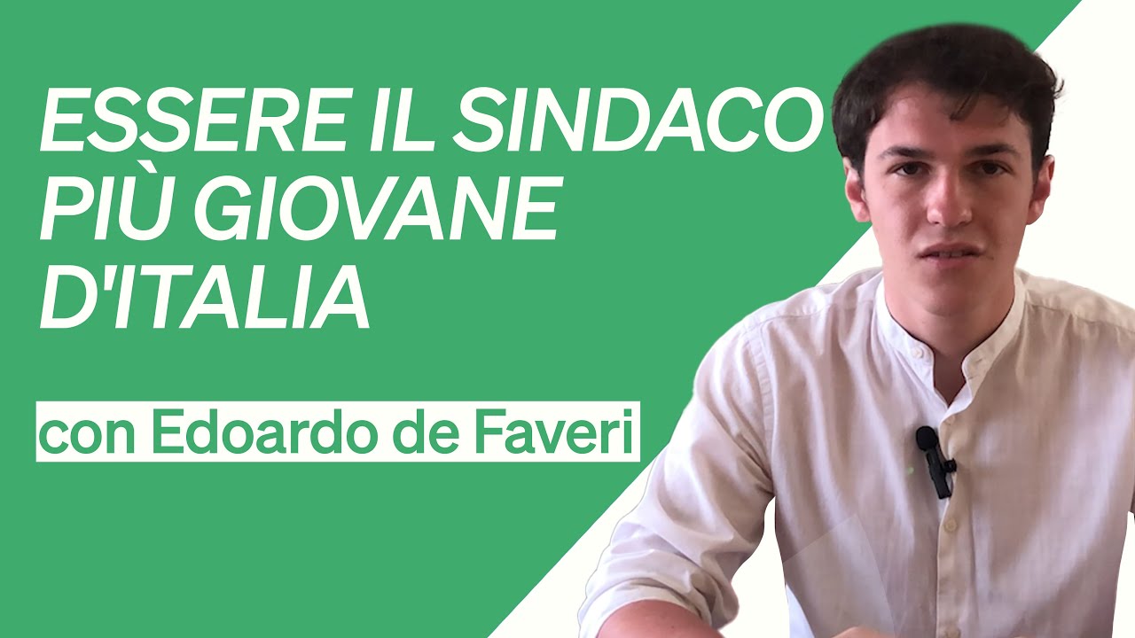Essere il Sindaco Più Giovane d'Italia