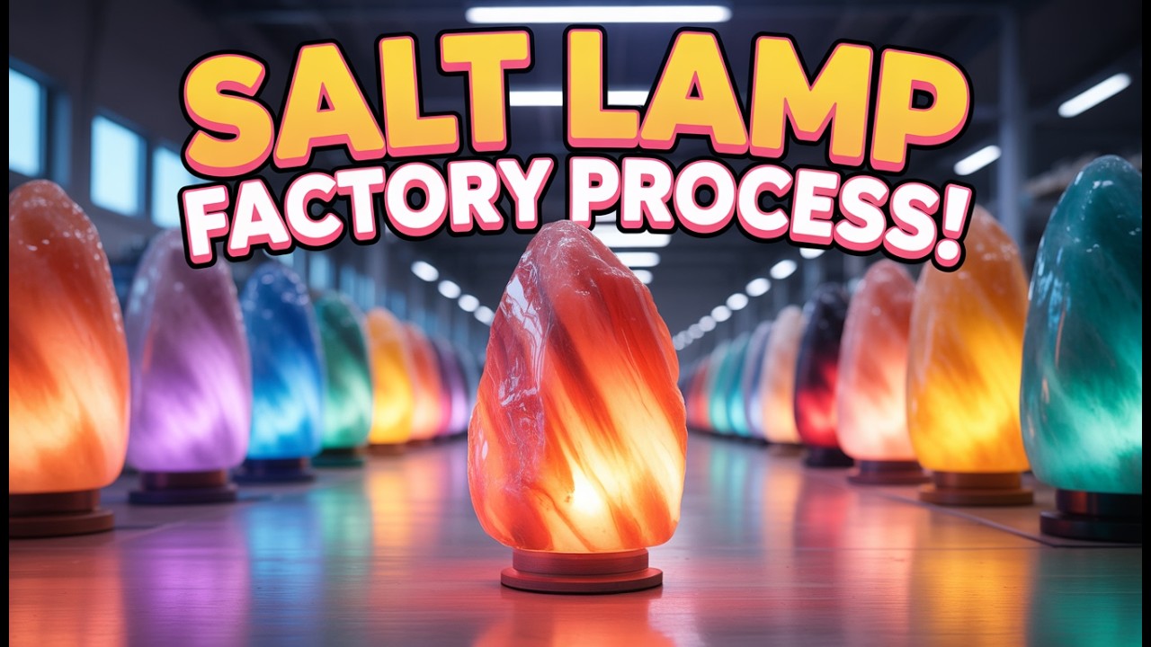How Salt Lamps Are Made in Factory | From Raw Salt to Glowing Lamp!