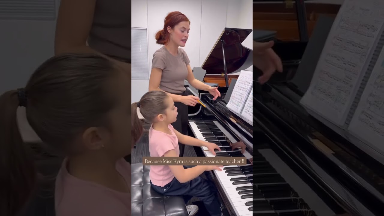 Piano lesson with 6 yo Maya and Miss Kym #pianolessons #pianostudents #piano #pianomusic