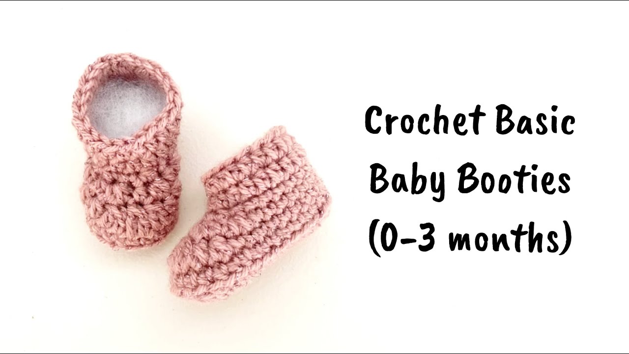 Crochet Basic Baby Booties (0-3 months)