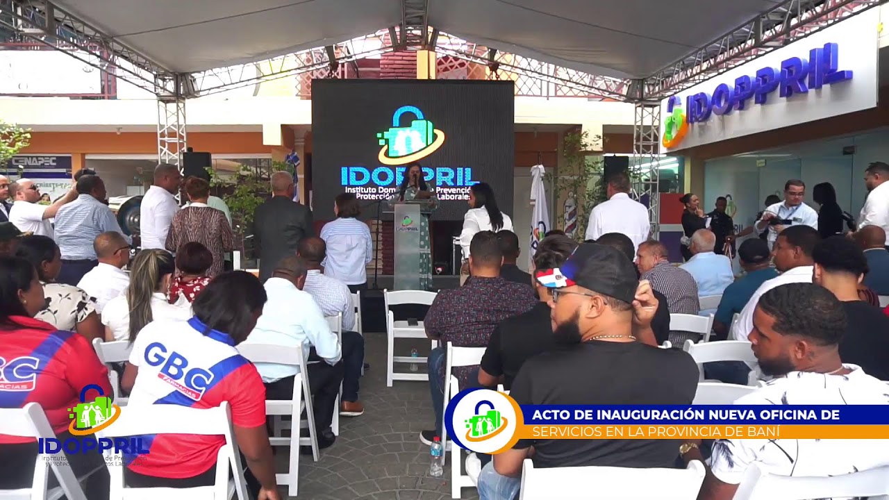 Acto de inauguración nueva oficina de la Provincia de Baní 18-8-2025
