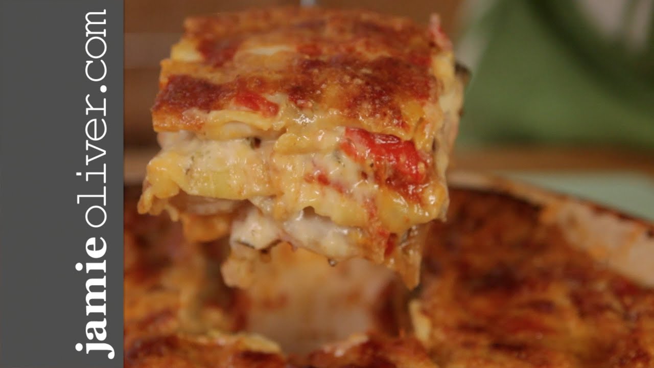 Jamie's Mate Pete Cooks Roast Vegetable Lasagne