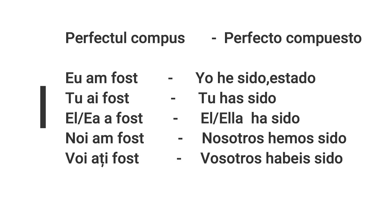 El Verbo SER y ESTAR en Rumano