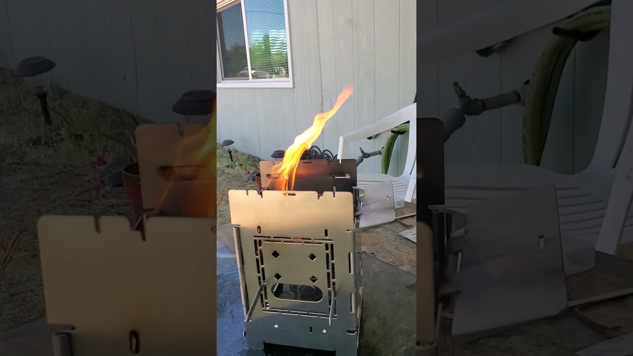 Firebox stove 5" SS using Charcoal