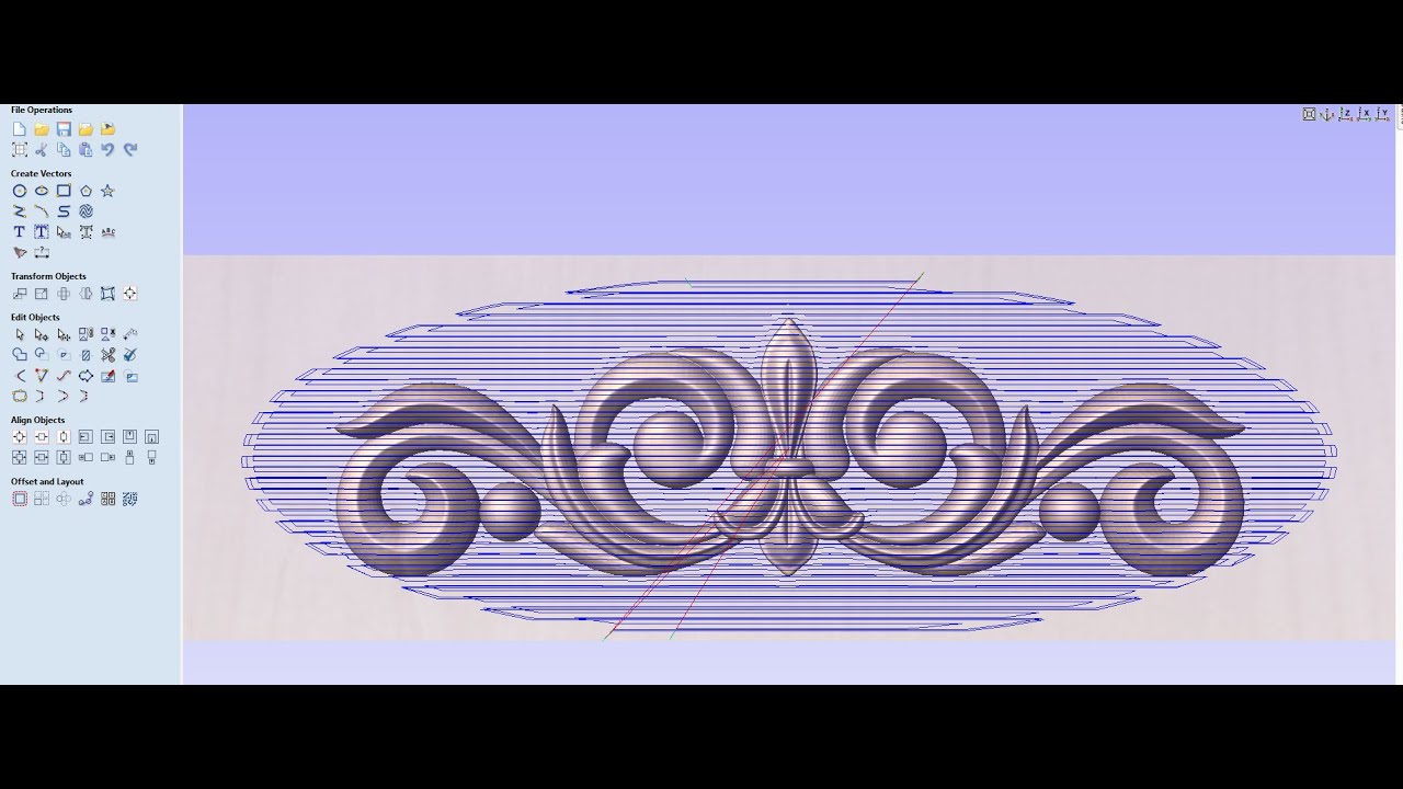 select vector in 3D finishing and Rough