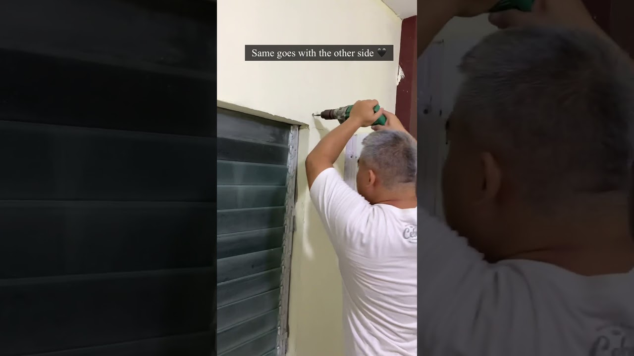 How to install window blinds | roller blinds 🖤 #athome #windowblinds #installation #youtubeshorts