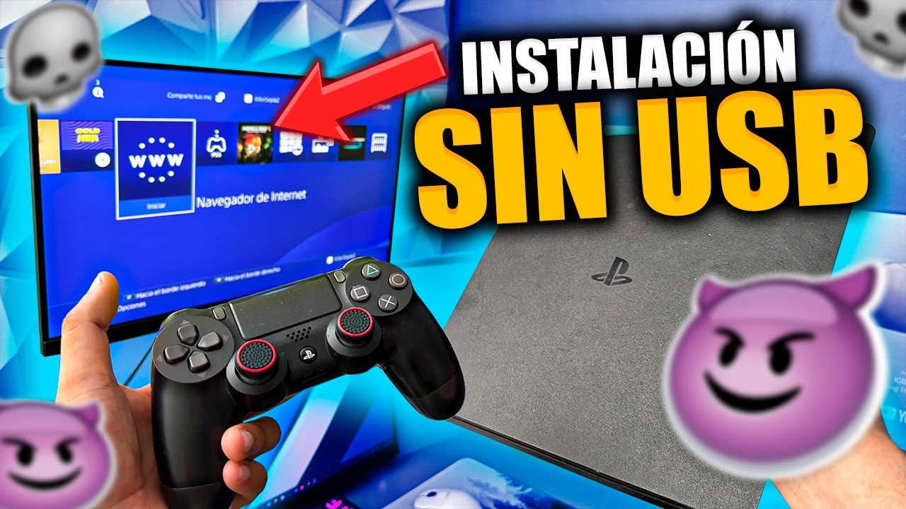 👉Como INSTALÉ JUEGOS a mi PS4 Hackeada SIN USB | BRUTAL!!😈