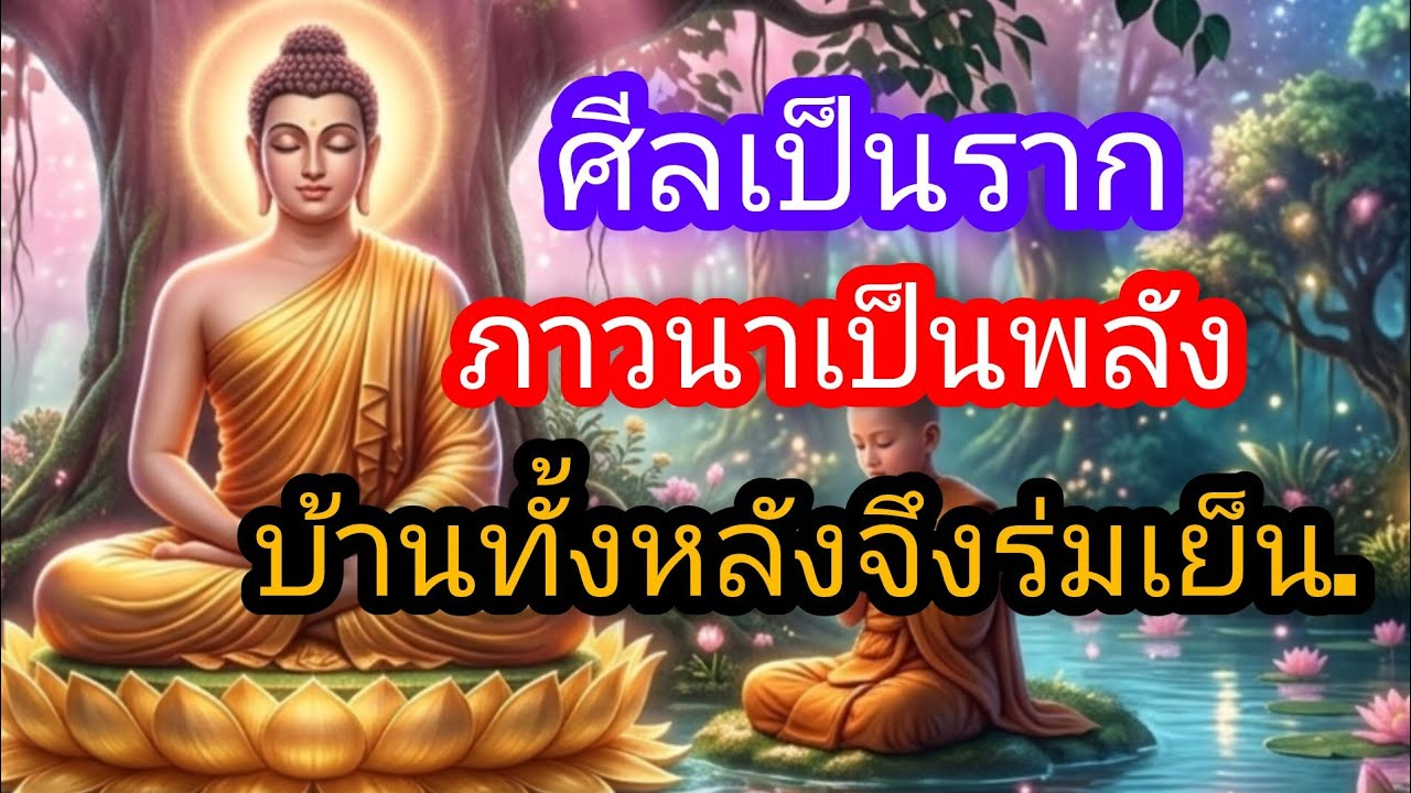 ศีลเป็นราก ภาวนาเป็นพลัง บ้านทั้งหลังจึงร่มเย็น.#ธรรมะ #ธรรมะก่อนนอน #ปัญญาแห่งชีวิต 
