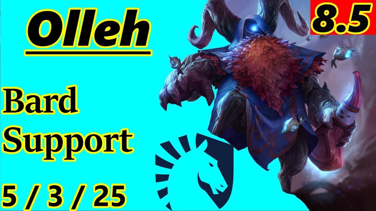 Olleh as Bard Support - S8 Patch 8.5 - NA Challenger - Full Gameplay
