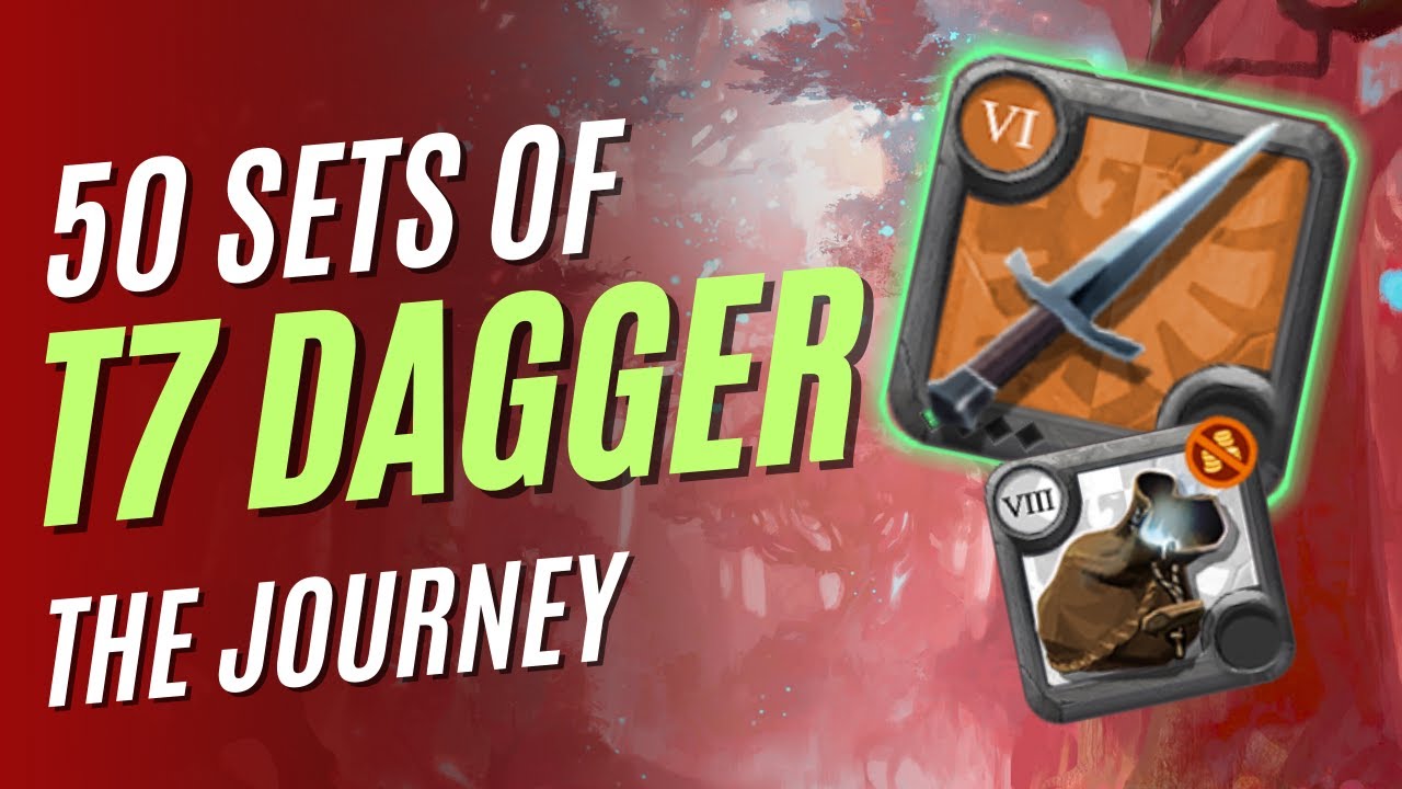 I just finished 50 sets of T7 1H Dagger in Albion Online.. | One handed Dagger | Mists | PVP | ASIA