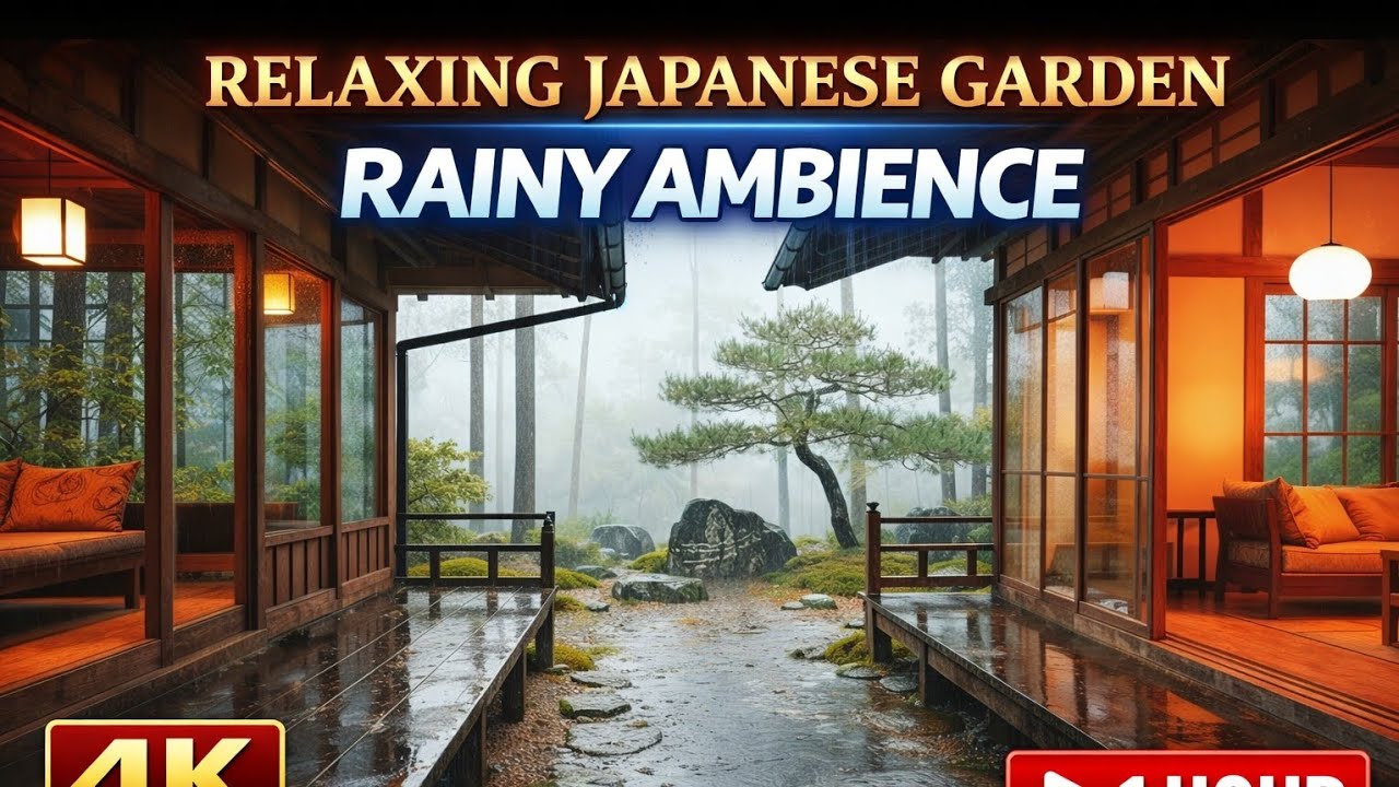 Rain Outside Home Yard | White Noise for Deep Sleep