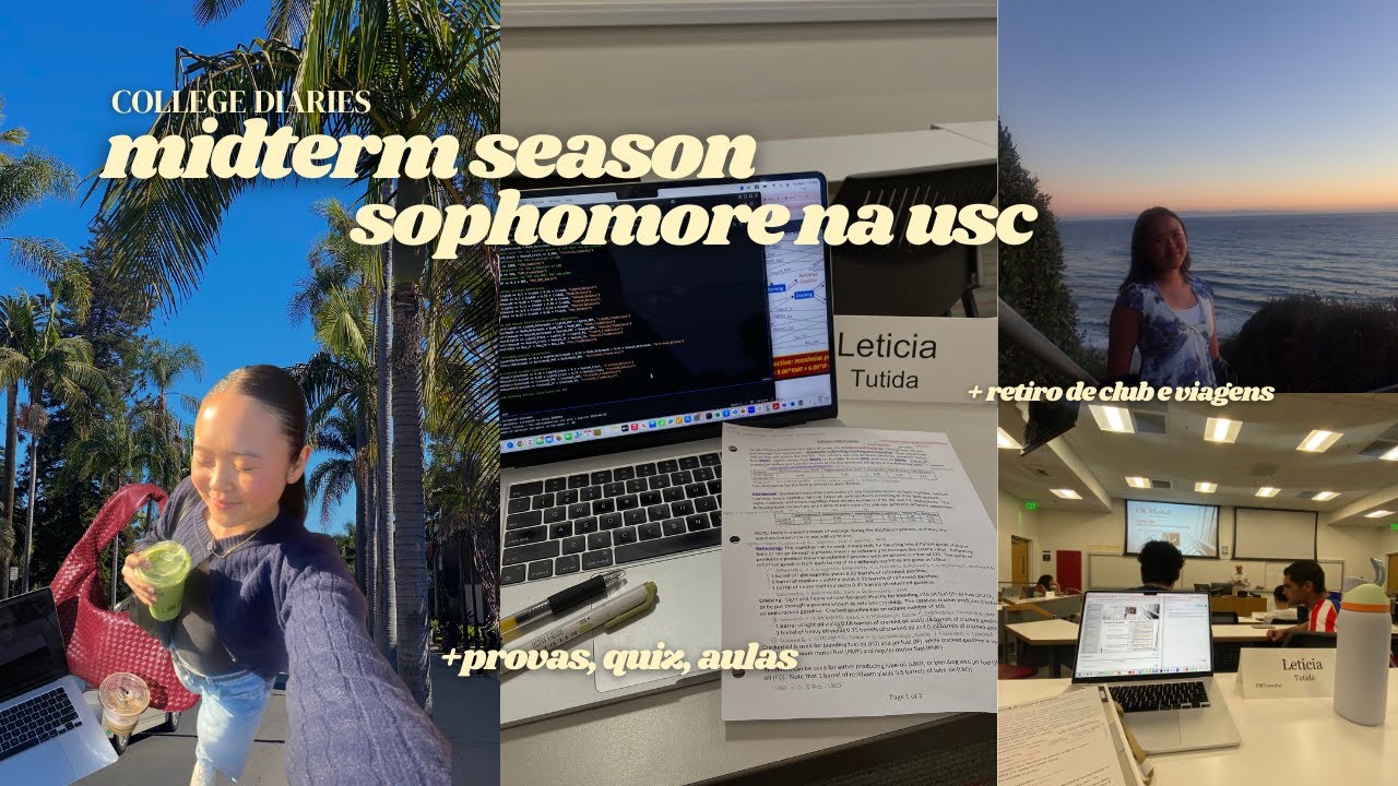 midterms season na usc como uma sophomore | dias produtivos e dias de descanso 📚🫧