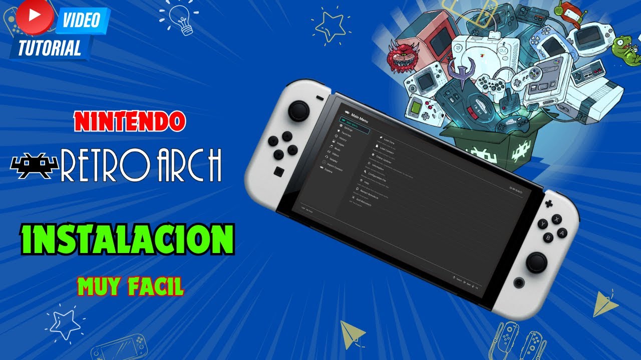 Instalar y configurar RetroArch Nintendo Switch Magia Hwfly