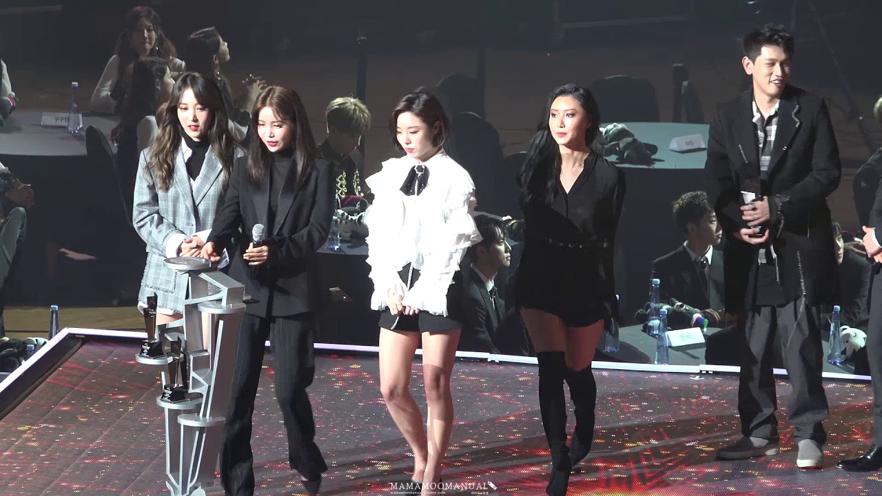 171115 AAA 마마무 수상소감