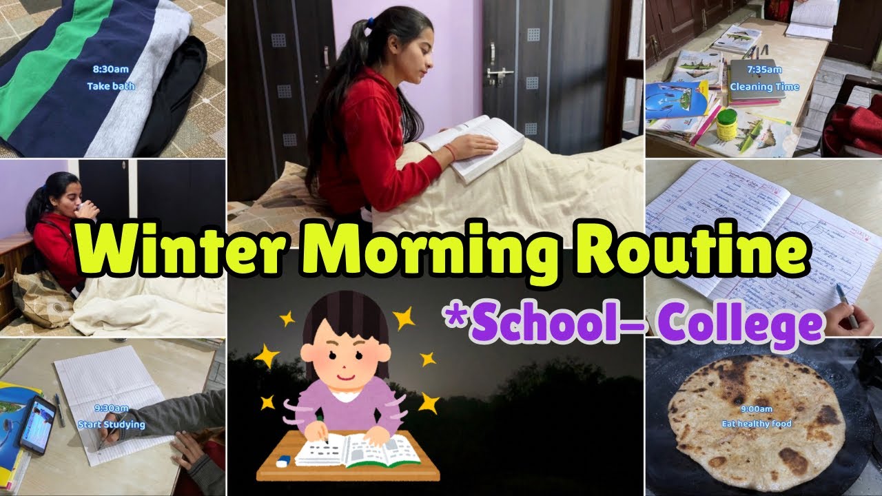 WINTER MORNING ROUTINE FOR SCHOOL-COLLEGE #winter #school 
