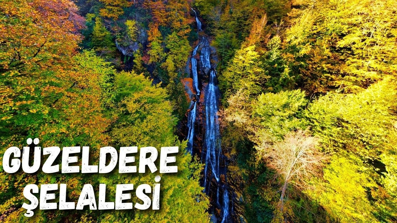 Güzeldere Şelalesi Tabiat Parkı - Düzce Gezilecek Yerler - Gökyüzünden Güzeldere Şelalesi
