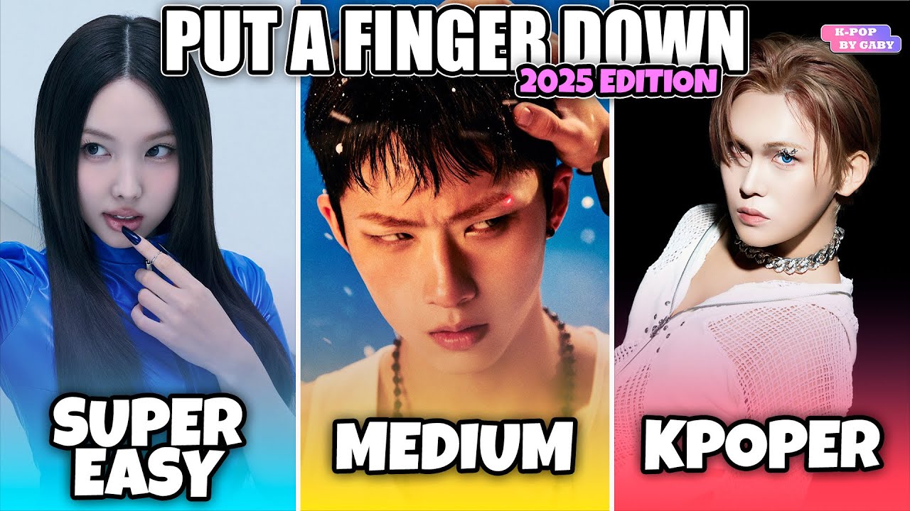 PUT A FINGER DOWN IF YOU DON'T KNOW IT #5 (2025 EDITION) | KPOP QUIZ | SUPER EASY TO KPOPER