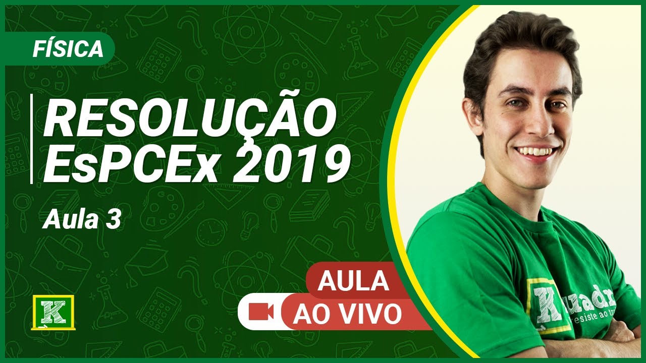 Resolução EsPCEx 2019 - Física - Felipe Guisoli  (Aula 3)