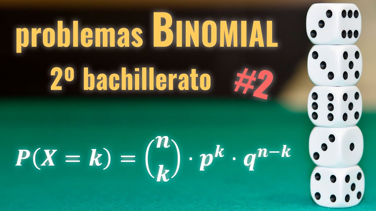 Problema de DISTRIBUCIÓN BINOMIAL (probabilidad) 02 | 2º bachillerato