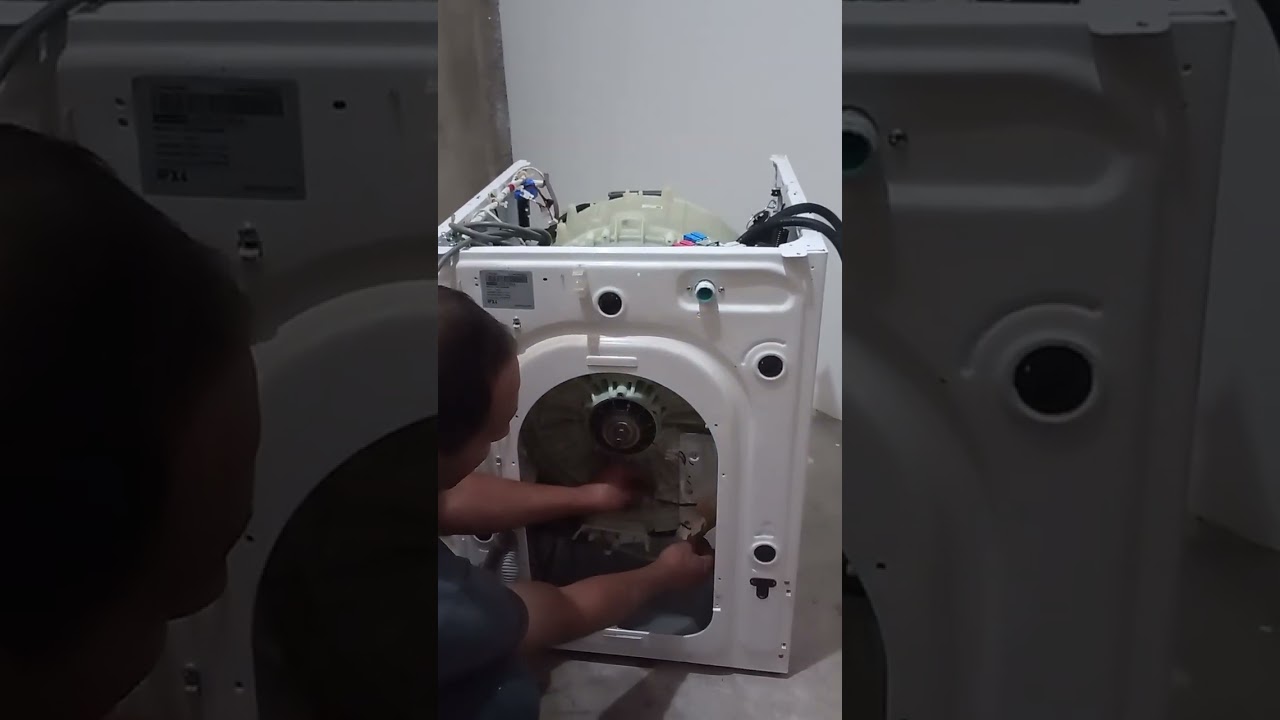 Como desmontar a Lava Seca para trocar eixo,PARTE 01
