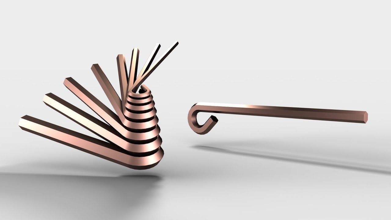 SolidWorks Tutorial for Beginners to Create Allen Wrench and SolidWorks Configuration