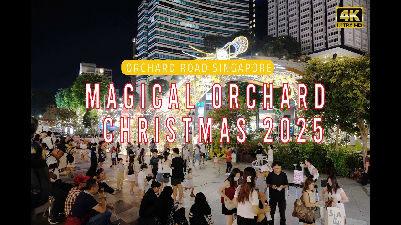 Christmas on A Great Street 🎅 | Orchard Road’s Magical Holiday Lights 2025 in Singapore 🇸🇬 | 4K