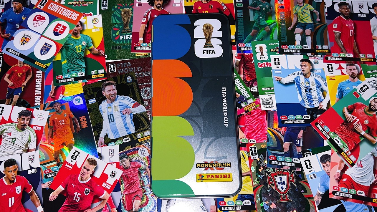 Panini FIFA WORLD CUP 2026 Adrenalyn XL - Collector's Tin UNBOXING - 4K/60