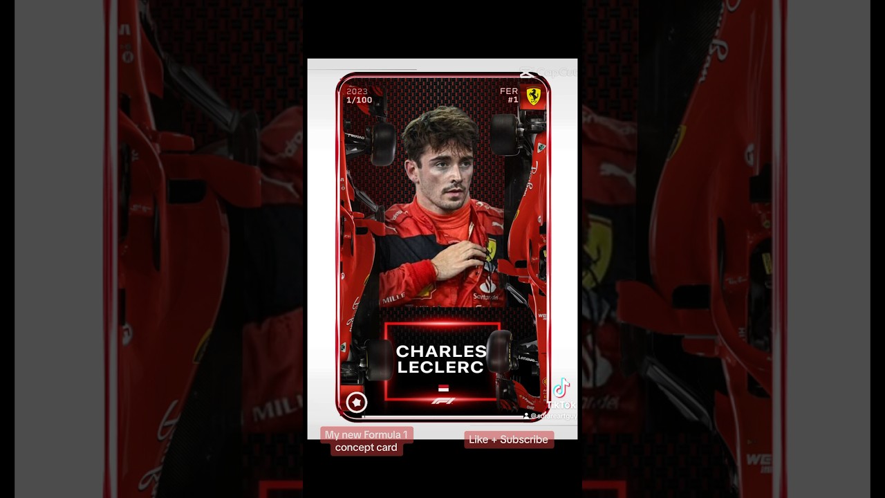 My new SoRare Formula 1 concept card! #sorare #formula1 #ferrari #leclerc