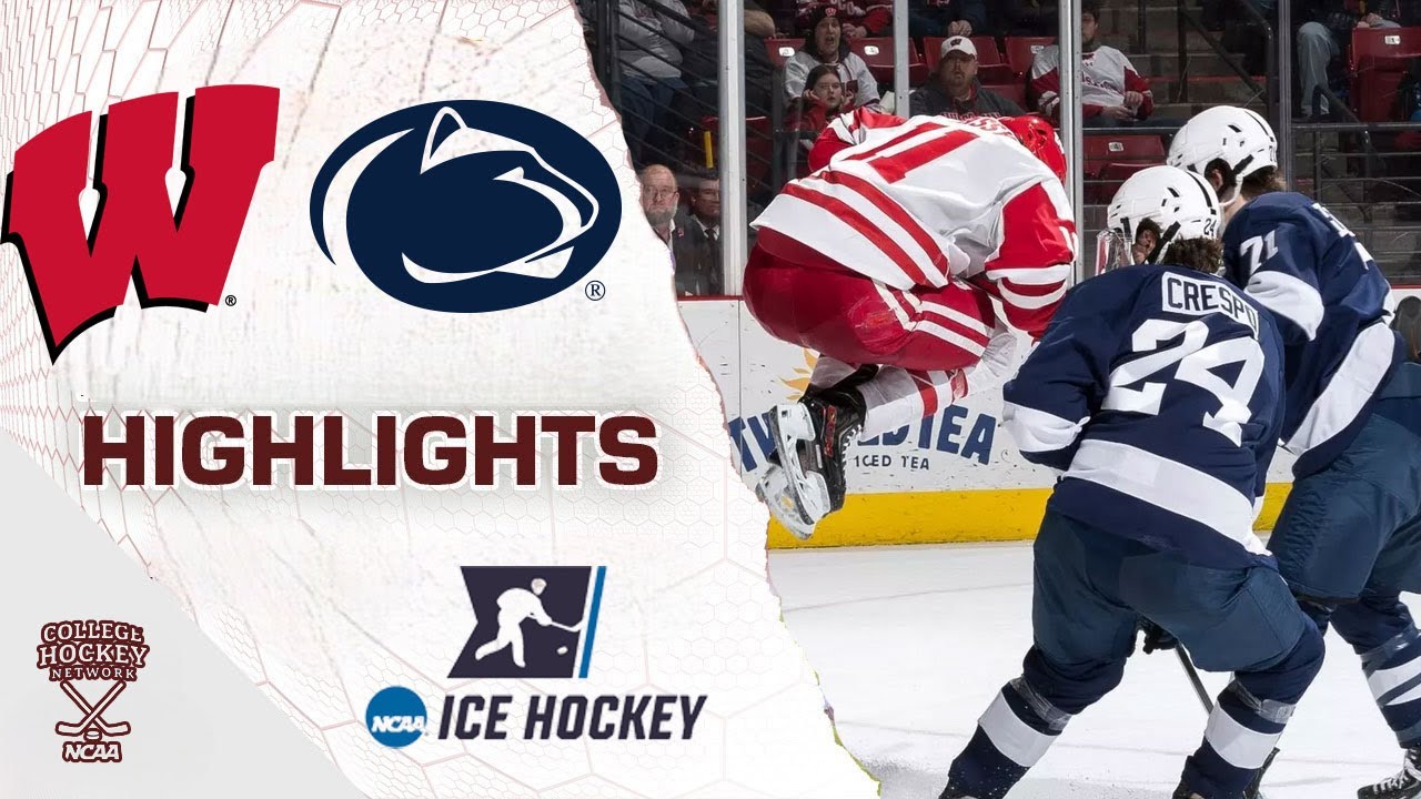 Wisconsin vs Penn State | NCAA College Hockey Highlights | January 24, 2026