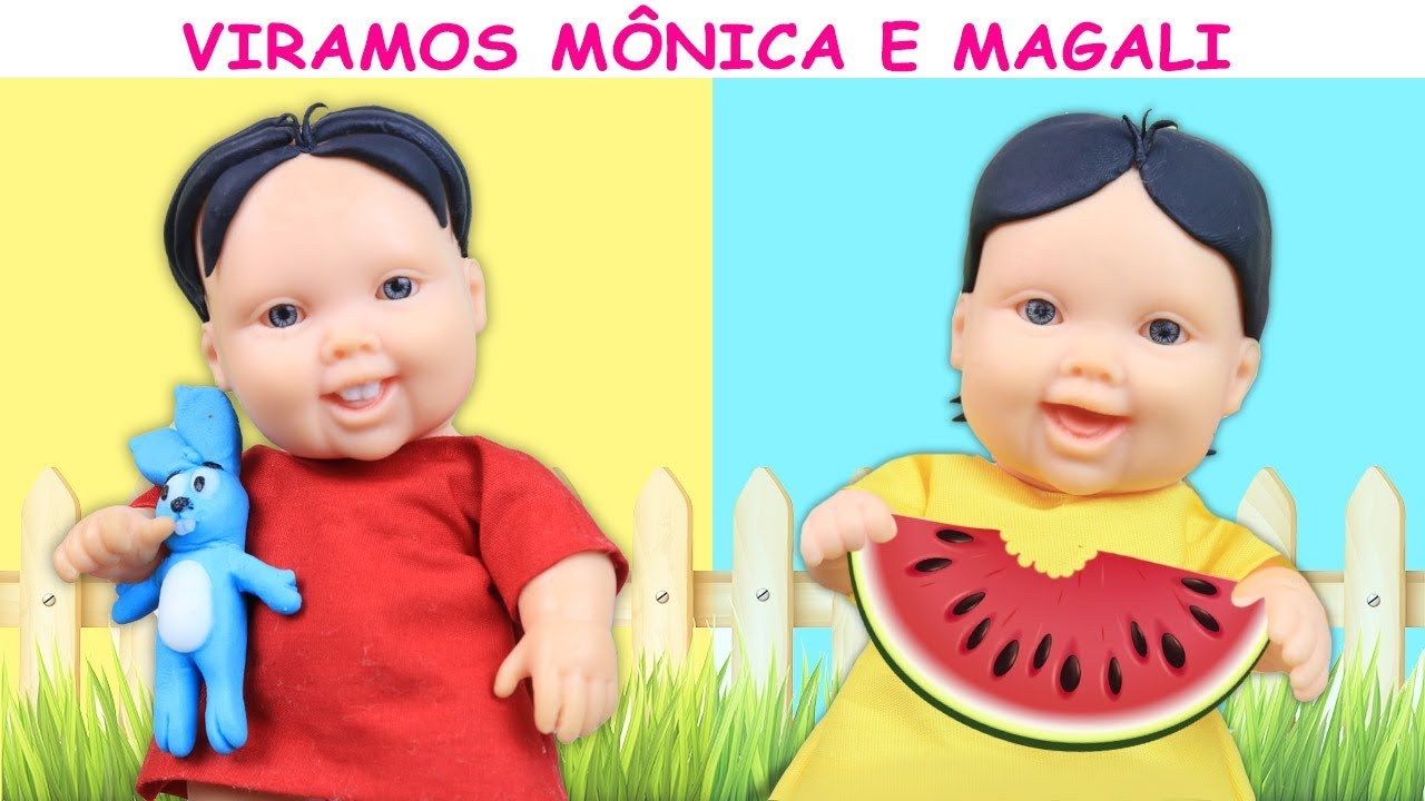 MEGIE E MIA SE TRANSFORMAM EM MÔNICA E MAGALI DA TURMA DA MÔNICA!