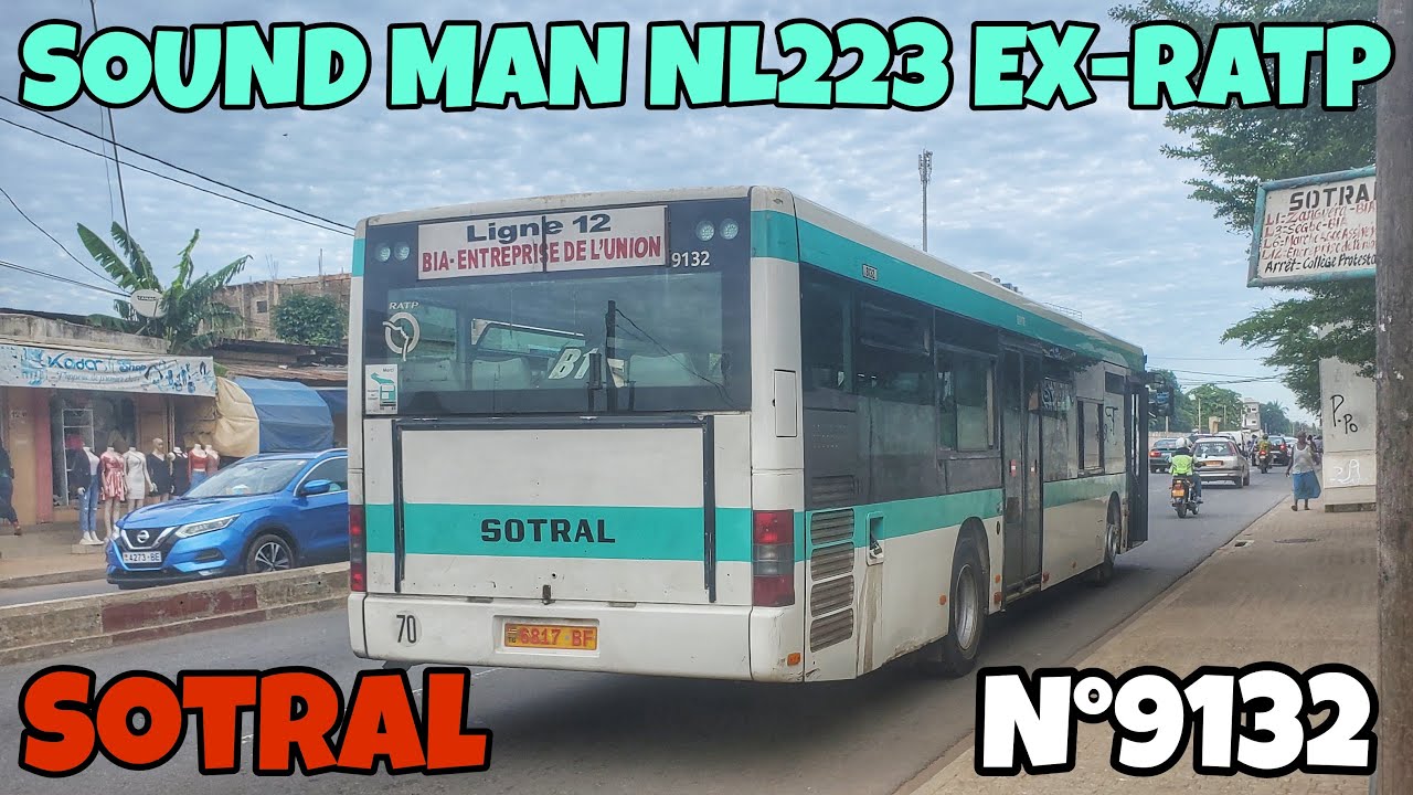 SOUND MAN NL223 ex-RATP n°9132 à Lomé sur le réseau Sotral