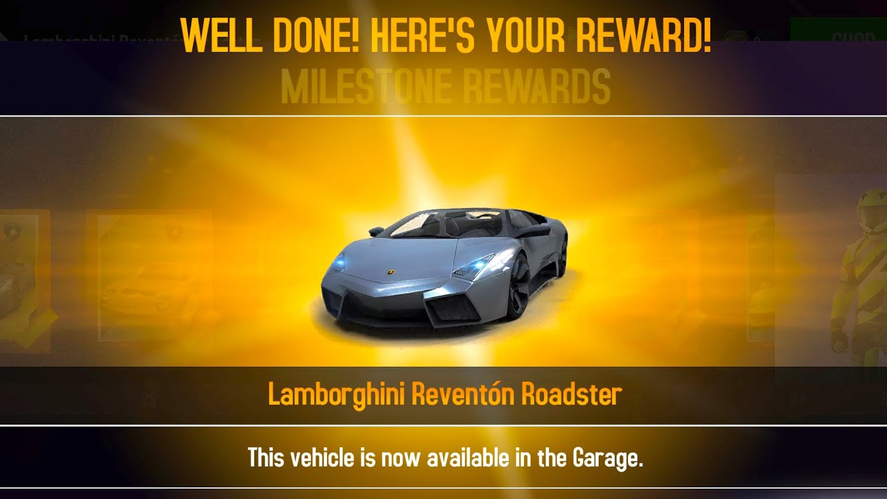 Asphalt 8, Unlocking LAMBORGHINI Reventón Roadster