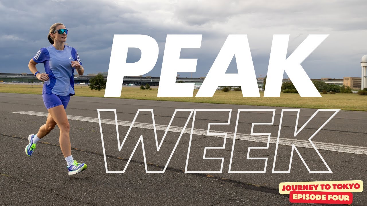 Marathon training PEAK WEEK - RUNNA training plan adapted for injury (posterior tibial tendonitis)