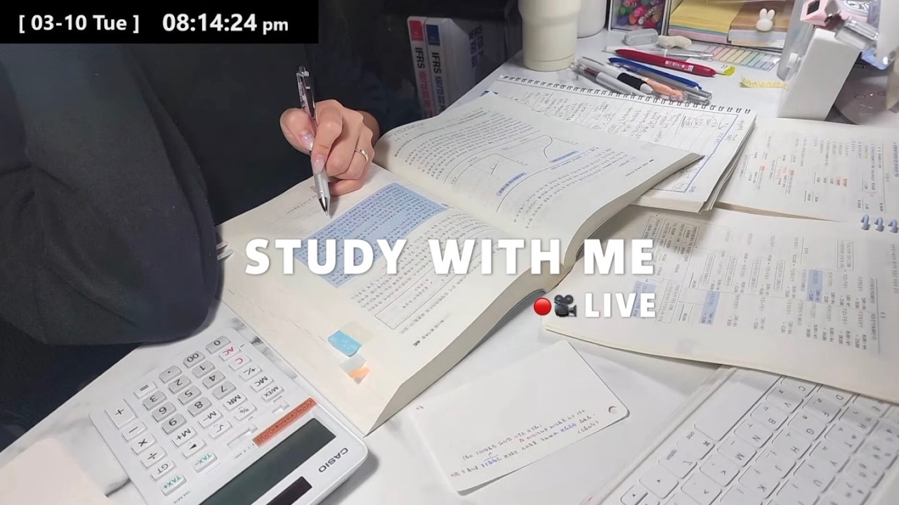 스터디윗미 study with me LIVE ㅣ 장작 asmr ㅣ CPA, 회시생, 세시생