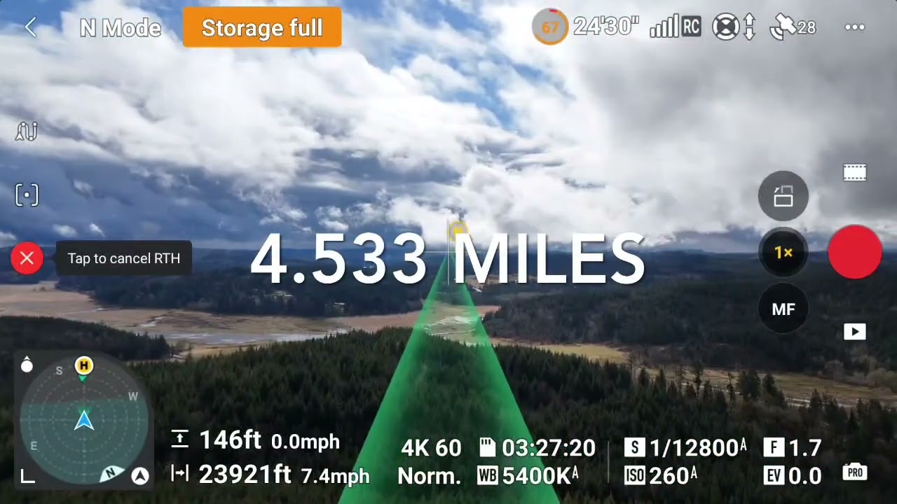 DJI Mini 4 - 4.5 mile flight