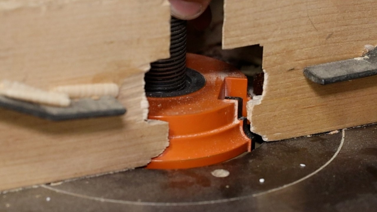 How to reduce tear out on router tables and shaper tables.