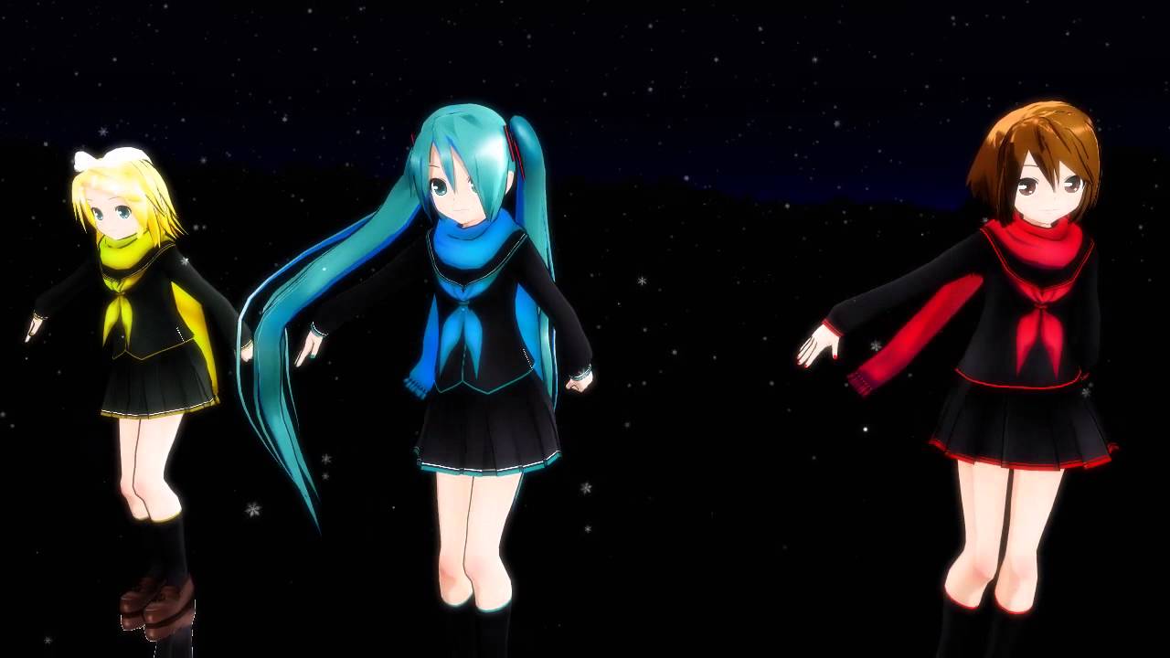 チョコレイト・ディスコ　feat. 初音ミク、鏡音リン、MEIKO　Perfume カバーMMD