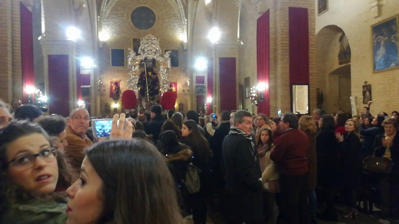 Entrada en la iglesia el lunes de San Antonio Abad Trigueros 2018