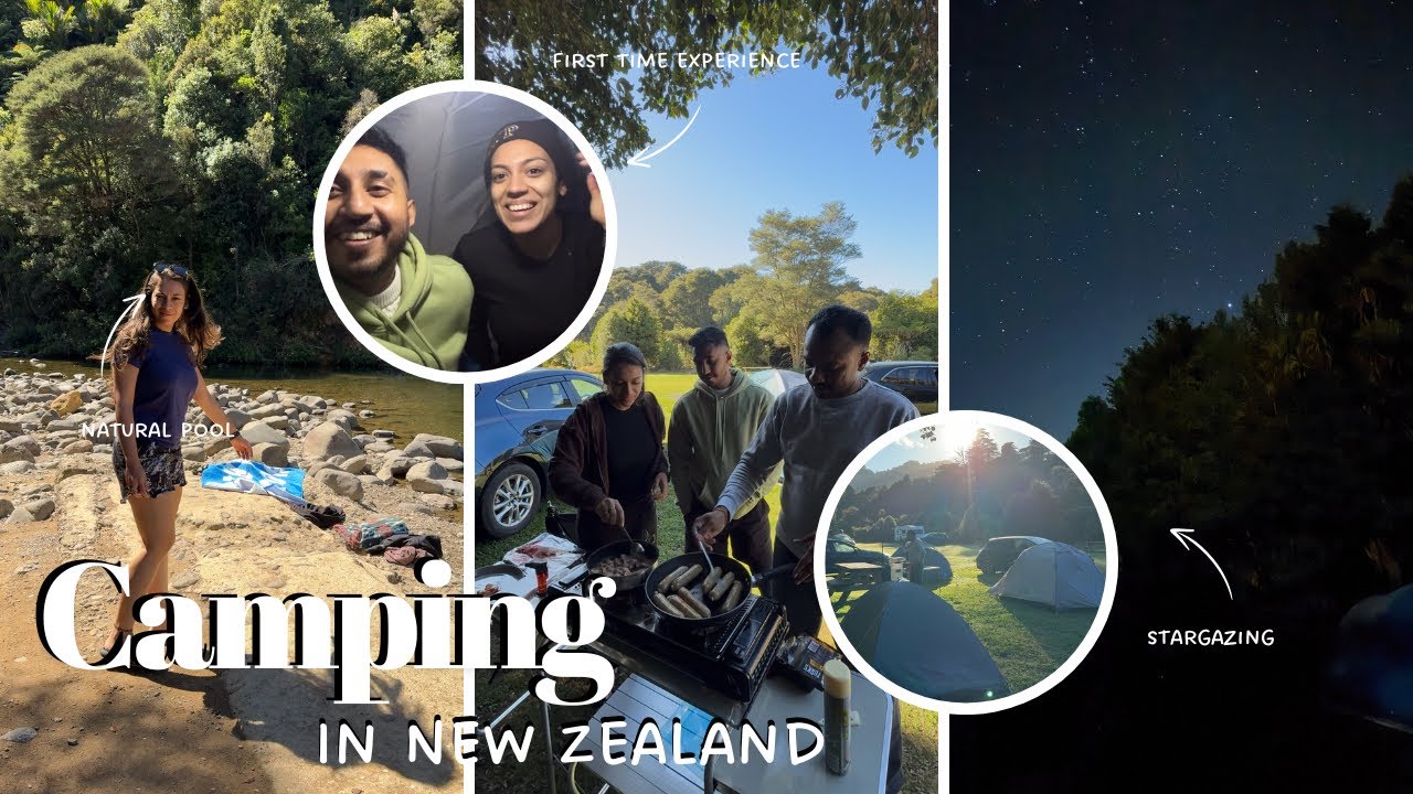 අපේ පලවෙනි camping experience එක ⛺️| Camping in New Zealand | Life Is With KC