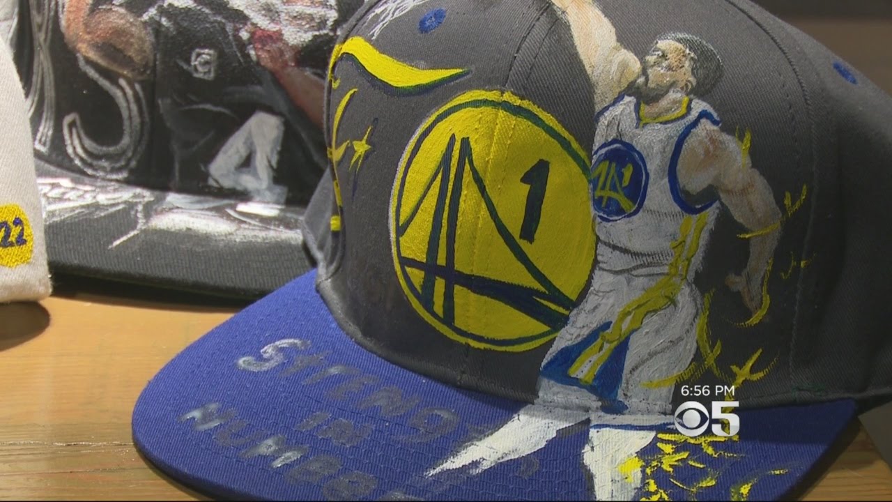 Bay Area Artist Paints Sports Scenes On Ball Caps