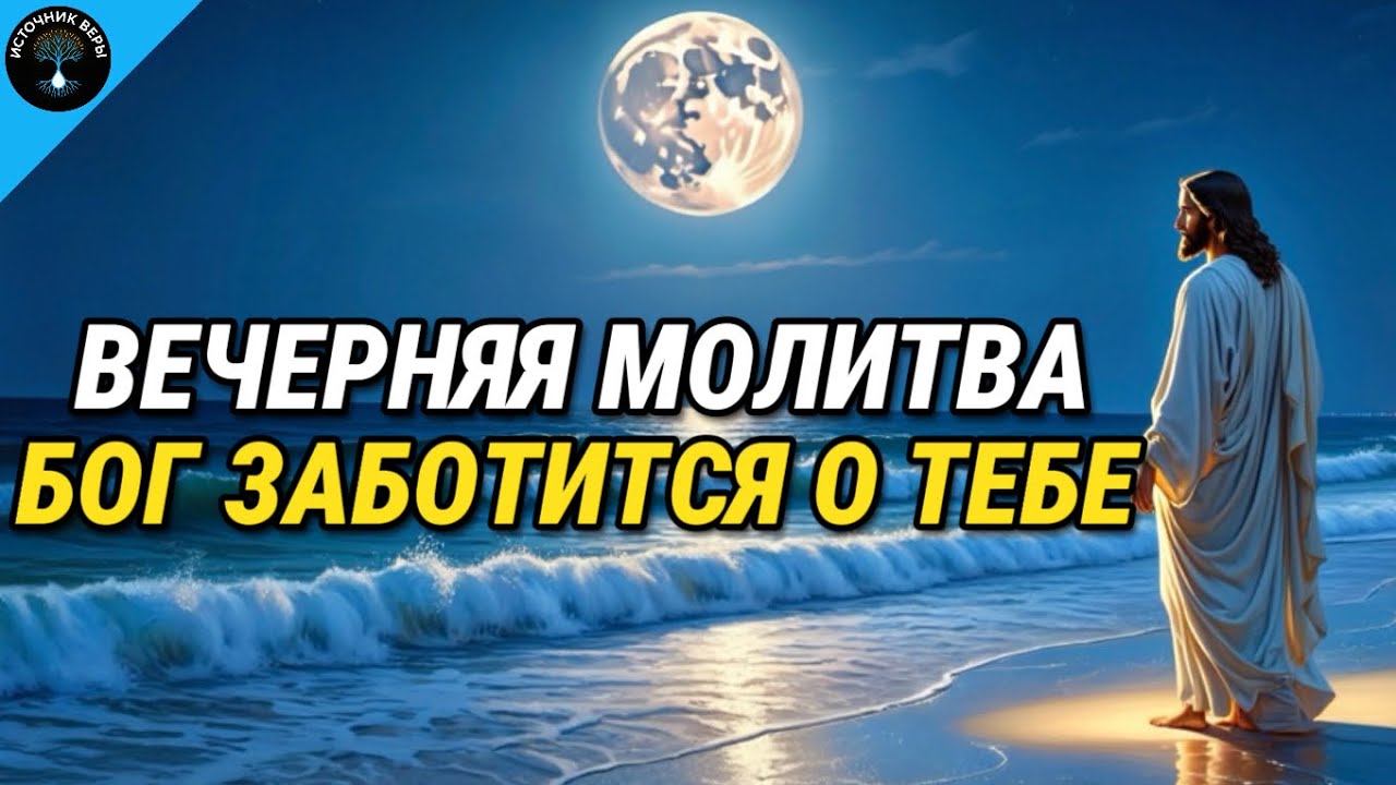 Вечерняя Молитва: Бог заботится о Тебе