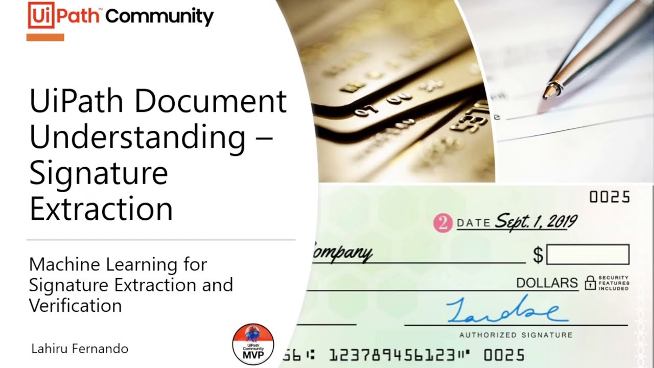 UiPath Document Understanding - Signature Extraction and Comparison | RPA | Use Case Building