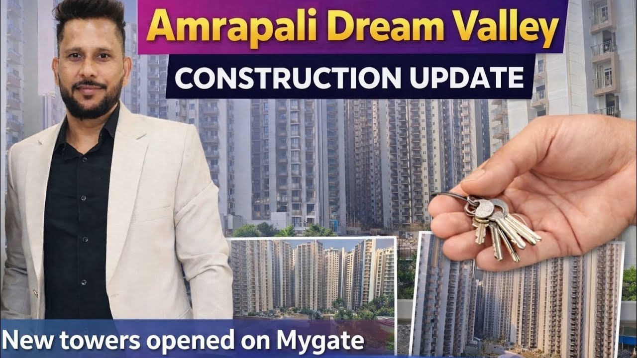Amrapali Dream valley construction update| NBCC Delivered new towers.