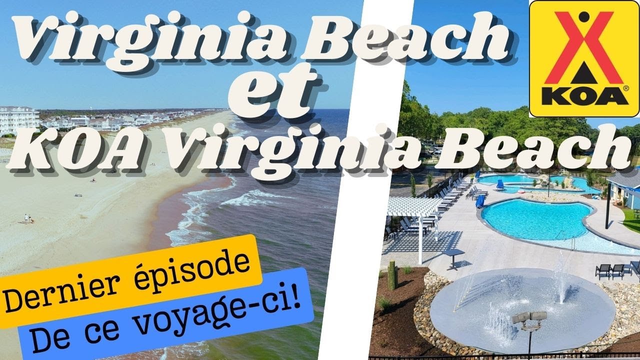 Le KOA Virginia Beach et la plage de Virginia Beach en Virginie