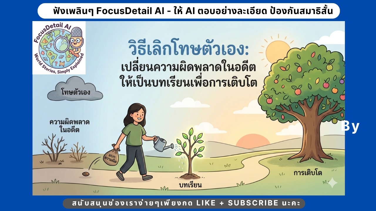 วิธีเลิกโทษตัวเอง เมื่ออดีตตามหลอกหลอน: จิตวิทยาการปล่อยวางและเริ่มต้นใหม่ | FocusDetail AI