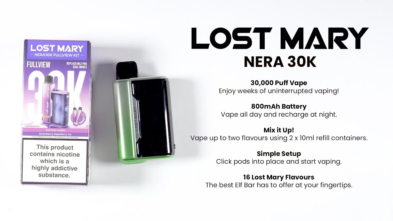 Lost Mary Nera 30K Unboxing & Setup
