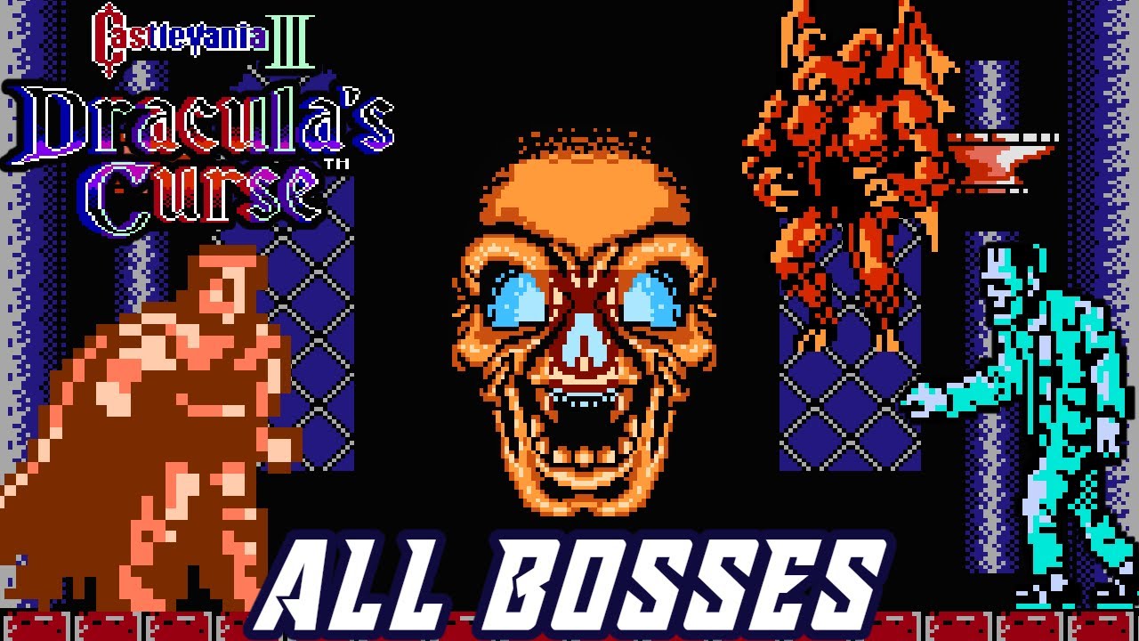 Castlevania III: Dracula's Curse (NES) - All Bosses [No Damage]