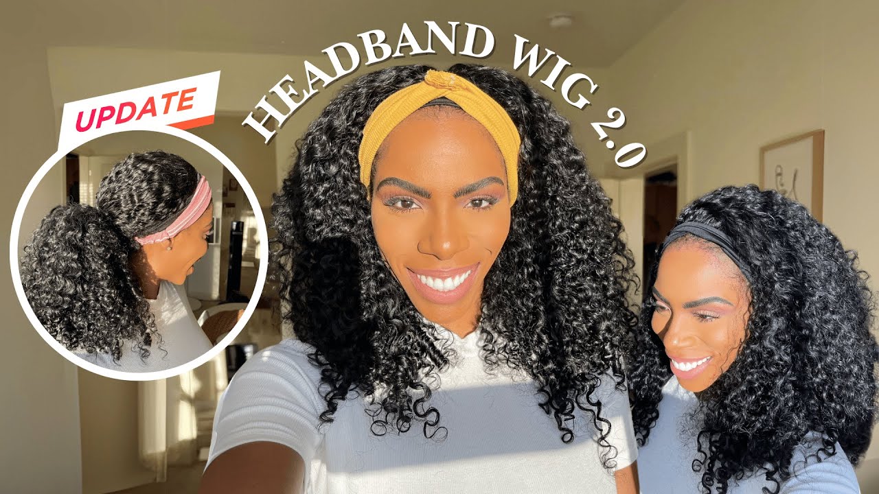 Upgrade Your Hair Game✨Headband Wig 2.0!Breathable&Glueless& Effortlessly Stylish!Ft. Myfirstwig