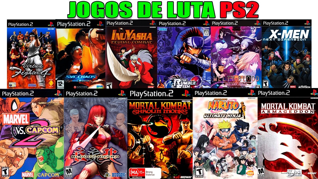 OS MELHORES JOGOS DE LUTA DO PS2 | PLAYSTATION 2